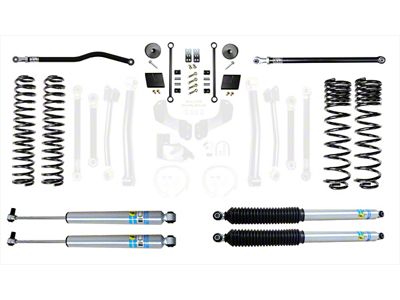 EVO Manufacturing 2.50-Inch Enforcer Stage 1 Suspension Lift Kit with Bilstein Shocks, Front and Rear Track Bars (20-23 3.6L Jeep Gladiator JT, Excluding Mojave)