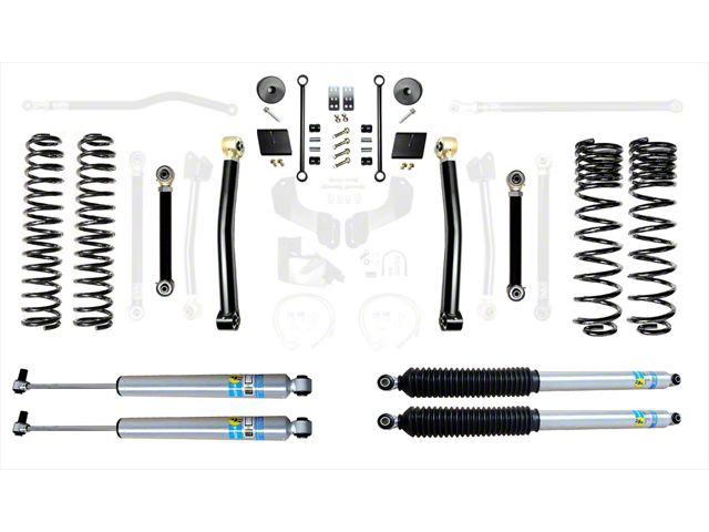 EVO Manufacturing 2.50-Inch Enforcer Stage 3 Suspension Lift Kit with Bilstein Shocks (20-24 3.6L Jeep Gladiator JT, Excluding Mojave)