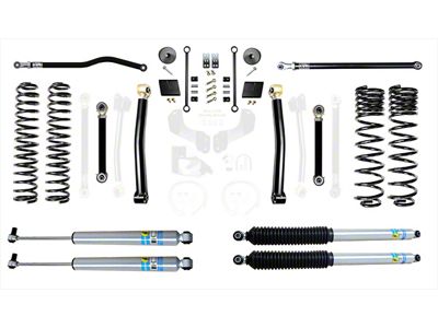 EVO Manufacturing 2.50-Inch Enforcer Stage 3 Suspension Lift Kit with Bilstein Shocks, Front and Rear Track Bars (20-24 3.6L Jeep Gladiator JT, Excluding Mojave)
