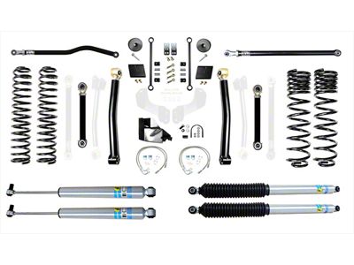 EVO Manufacturing 4.50-Inch Enforcer Stage 3 Suspension Lift Kit with Bilstein Shocks, Front and Rear Track Bars (20-24 3.6L Jeep Gladiator JT, Excluding Mojave)