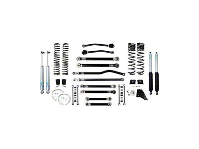 EVO Manufacturing 4.50-Inch Heavy Duty Enforcer Stage 4 Suspension Lift Kit with Bilstein Shocks, Front and Rear Track Bars (20-24 3.6L Jeep Gladiator JT, Excluding Mojave)