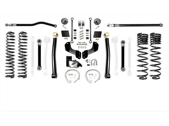 EVO Manufacturing 6.50-Inch Enforcer Stage 3 Overland Suspension Lift Kit with King 2.5 Shocks and Front and Rear Track Bars (20-24 3.6L Jeep Gladiator JT)