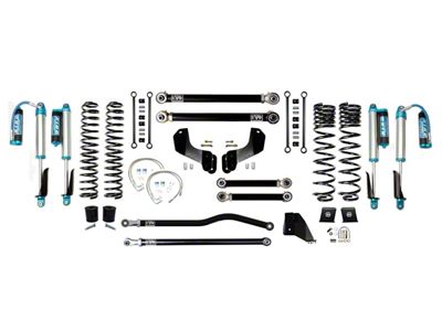 EVO Manufacturing 6.50-Inch Enforcer Stage 3 Overland Suspension Lift Kit with King 2.5 Shocks with Compression Adjusters and Front and Rear Track Bars (20-24 3.6L Jeep Gladiator JT)