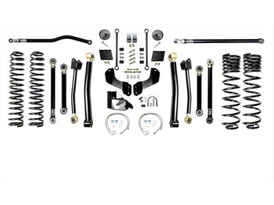 EVO Manufacturing 6.50-Inch Enforcer Stage 4 Overland Suspension Lift Kit with Front and Rear Track Bars (20-23 3.6L Jeep Gladiator JT)