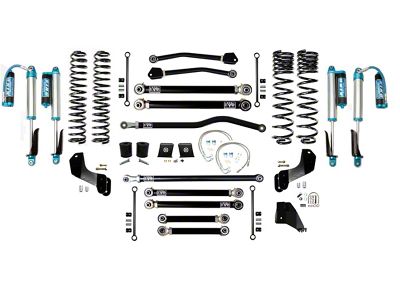 EVO Manufacturing 6.50-Inch Enforcer Stage 4 Overland Suspension Lift Kit with King 2.5 Shocks with Compression Adjusters and Front and Rear Track Bars (20-23 3.6L Jeep Gladiator JT)