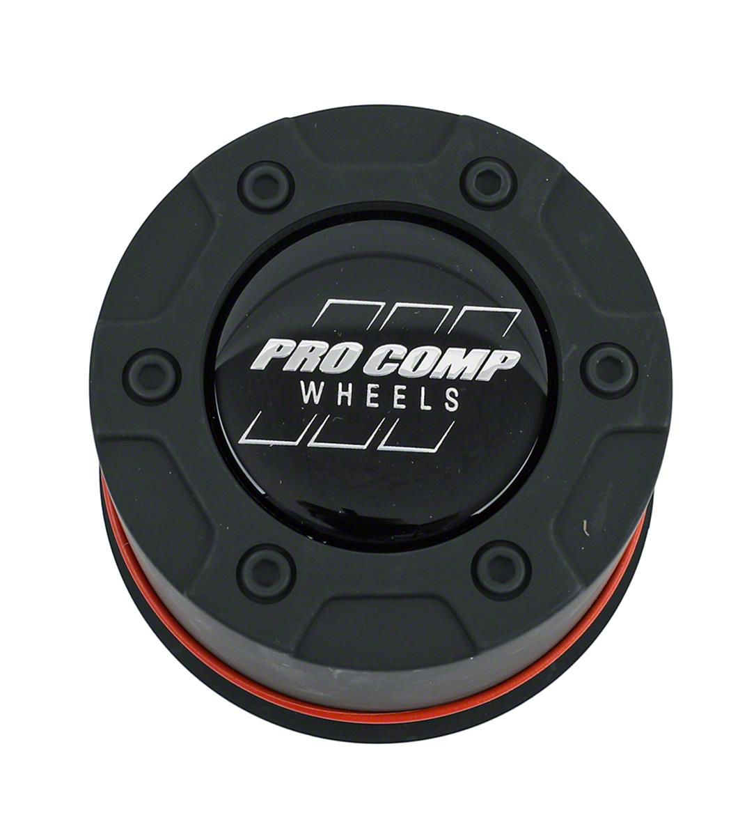 Pro Comp Wheels Series 1 Push Thru Center Cap; Black