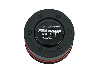 Pro Comp Wheels Series 1 Push Thru Center Cap; Black
