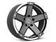 Rovos Wheels Danakil Matte Black with Machined Lip Wheel; 17x9 (20-24 Jeep Gladiator JT)