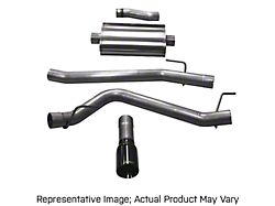 Corsa Performance Sport Single Exhaust System with American Flag Black Tip; Side Exit (20-23 3.6L Jeep Gladiator JT)