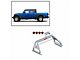 Classic Roll Bar with 7-Inch Red Round LED Lights; Stainless Steel (20-24 Jeep Gladiator JT w/ Tonneau Cover)