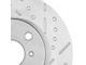 Series B130 Cross-Drilled and Slotted Rotors; Front Pair (20-24 Jeep Gladiator JT)