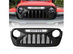 American Modified Demon Grille with White 5 Star Lights Bar (20-23 Jeep Gladiator JT)