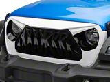 American Modified Shark Grille; Black and White (20-23 Jeep Gladiator JT)