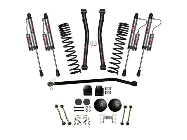 SkyJacker 3.50-Inch Suspension Lift Kit with ADX 2.0 Remote Reservoir Shocks (20-24 3.0L EcoDiesel Jeep Gladiator JT Launch Edition, Rubicon)