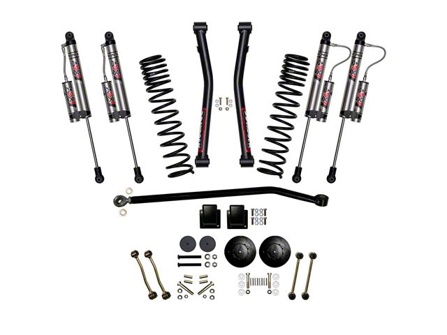 SkyJacker 3.50-Inch Suspension Lift Kit with ADX 2.0 Remote Reservoir Shocks (20-24 3.6L Jeep Gladiator JT Launch Edition, Rubicon)