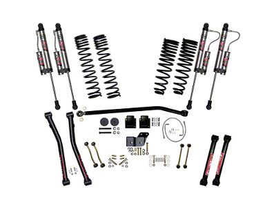 SkyJacker 4.50-Inch Suspension Lift System with ADX 2.0 Remote Reservoir Shocks (20-23 3.6L Jeep Gladiator JT, Excluding Launch Edition, Mojave & Rubicon)