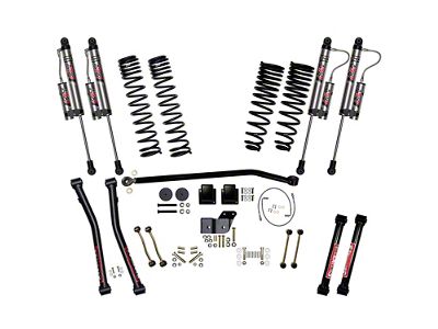 SkyJacker 4.50-Inch Suspension Lift System with ADX 2.0 Remote Reservoir Shocks (20-23 3.6L Jeep Gladiator JT Launch Edition, Rubicon)