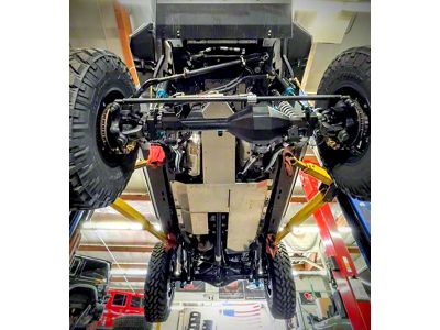 Next Venture Motorsports Belly Skid Plates; Bare Aluminum (20-23 3.0L EcoDiesel Jeep Gladiator JT)