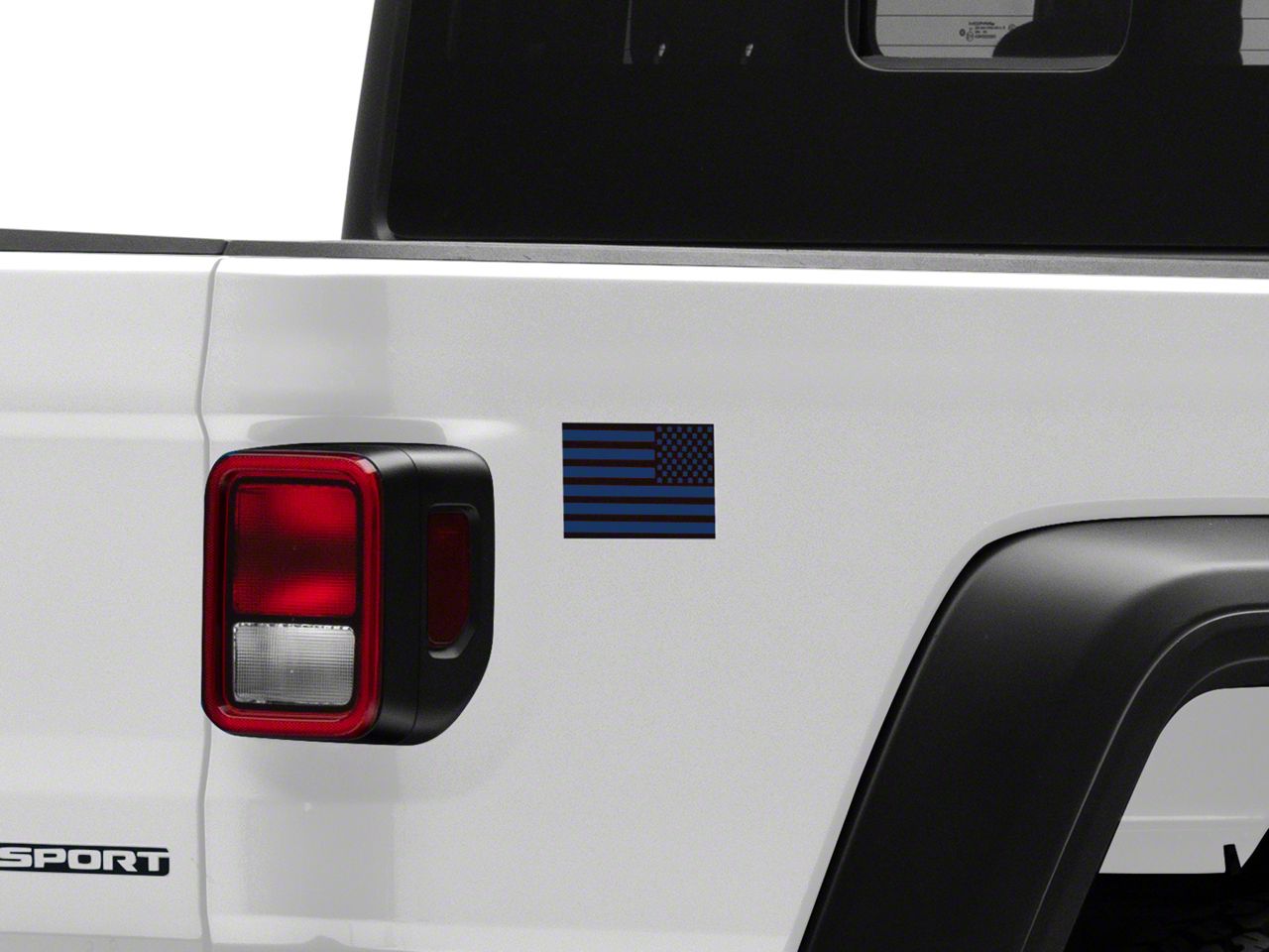 Sec10 Jeep Gladiator Small American Flag; Blue J170467 (universal; Some 