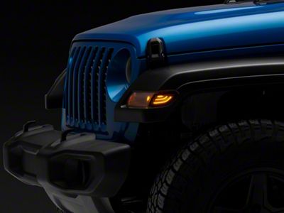 Raxiom Axial Series LED Side Marker Lights; Smoked (20-24 Jeep Gladiator JT)