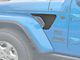 Fender Vent Surround Accent Trim; Domed Carbon Fiber (20-24 Jeep Gladiator JT)