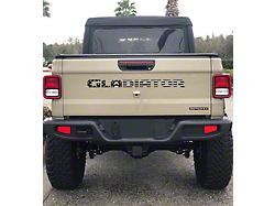 Gladiator Tailgate Letters; Black and Silver American Flag (20-24 Jeep Gladiator JT)
