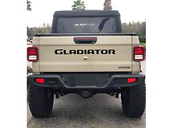 Gladiator Tailgate Letters; Gloss Black (20-23 Jeep Gladiator JT)