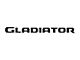 Gladiator Tailgate Letters; Gloss Black (20-24 Jeep Gladiator JT)