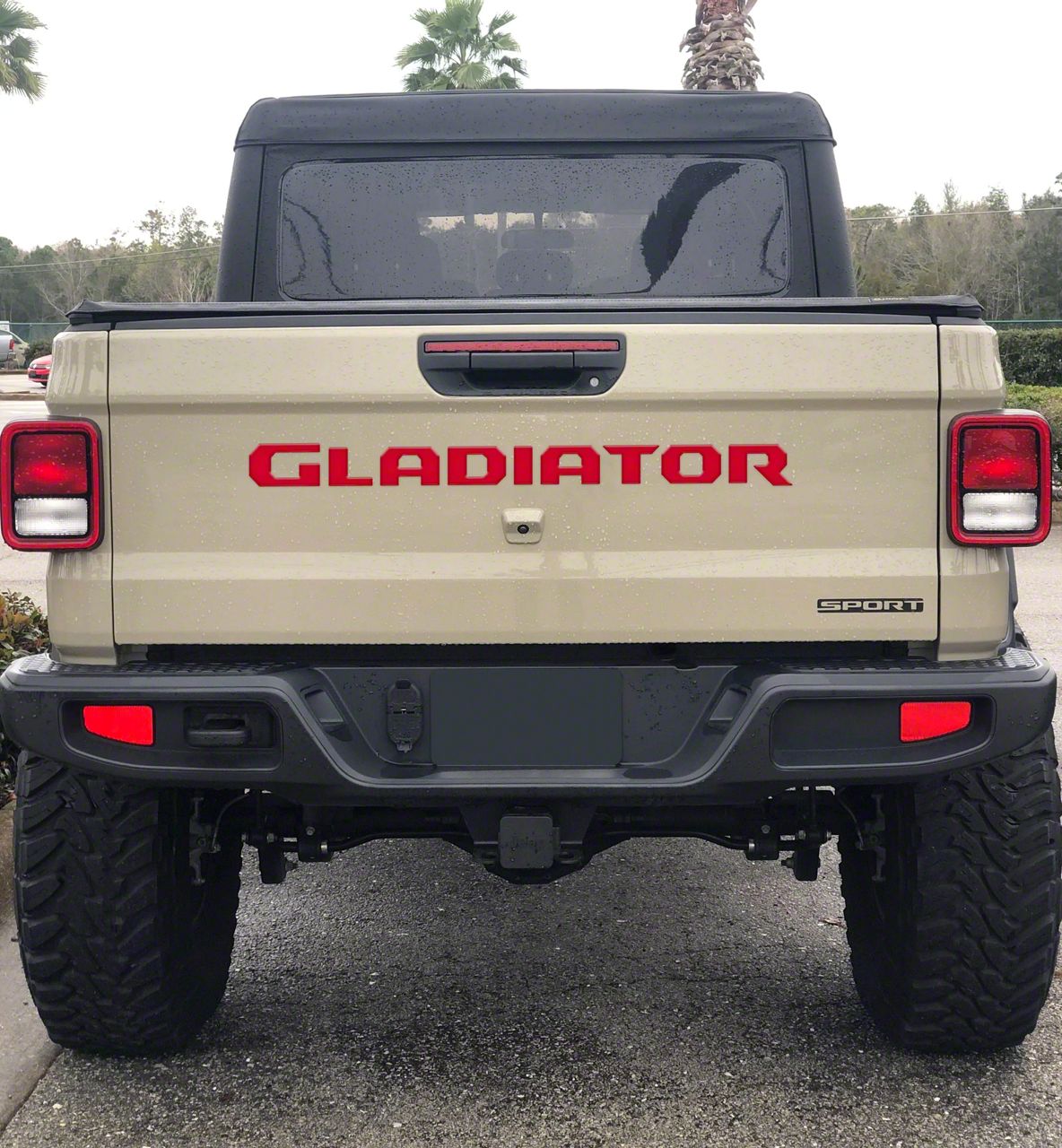 Jeep Gladiator Gladiator Tailgate Letters; Gloss Red (2024 Jeep