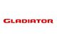 Gladiator Tailgate Letters; Gloss Red (20-24 Jeep Gladiator JT)