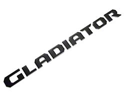 Gladiator Tailgate Letters; Matte Black (20-24 Jeep Gladiator JT)