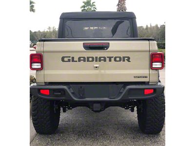 Gladiator Tailgate Letters; Raw Carbon Fiber (20-24 Jeep Gladiator JT)