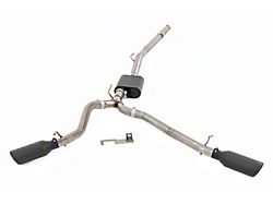 Rough Country Performance Dual Exhaust System with Black Tips; Side Exit (20-23 3.6L Jeep Gladiator JT)
