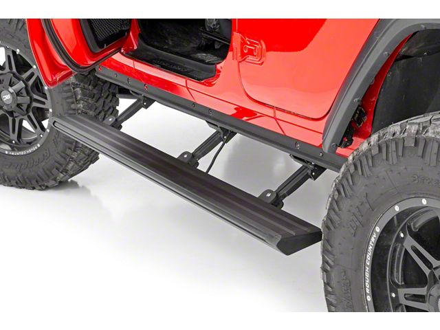 Rough Country RETRACT Electric Running Boards (20-23 Jeep Gladiator JT)