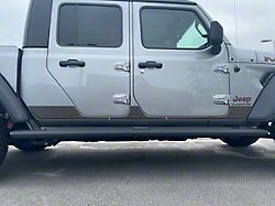 Rocker Panel Overlays; Domed Carbon Fiber (20-23 Jeep Gladiator JT)