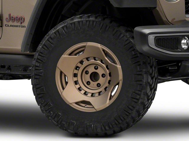 Black Rhino Muzzle Matte Bronze Wheel; 17x9 (20-24 Jeep Gladiator JT)