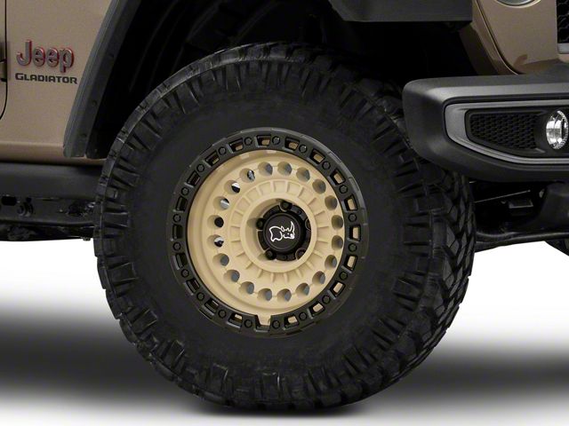 Black Rhino Sentinel Desert Sand Wheel; 17x8.5 (20-24 Jeep Gladiator JT)