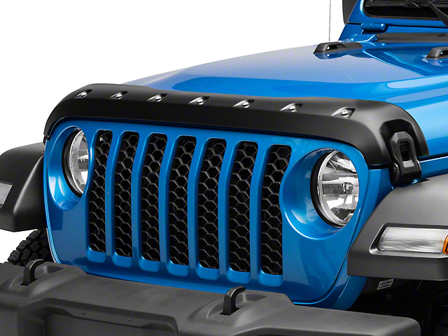 Premium Bolt-On Look Hood Deflector; Smooth (20-23 Jeep Gladiator JT, Excluding Mojave)