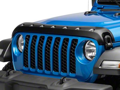 Premium Bolt-On Look Hood Deflector; Smooth (20-24 Jeep Gladiator JT, Excluding Mojave)