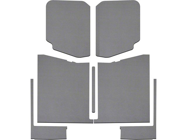 Boom Mat Sound Deadening Headliner Kit; Gray Leather Look (20-24 Jeep Gladiator JT)