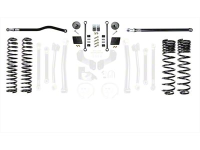 EVO Manufacturing 2.50-Inch Enforcer Stage 1 Suspension Lift Kit with Front and Rear Track Bars (20-23 3.6L Jeep Gladiator JT)