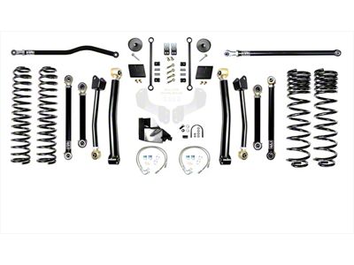 EVO Manufacturing 4.50-Inch Enforcer Stage 4 Suspension Lift Kit with Front and Rear Track Bars (20-24 3.6L Jeep Gladiator JT)