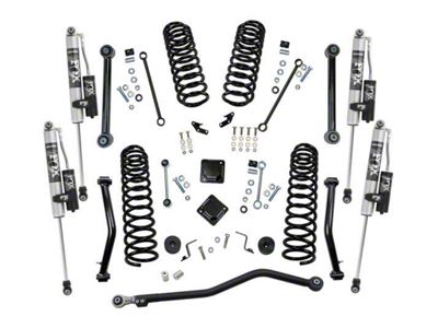 SuperLift 4-Inch Dual Rate Coil Suspension Lift Kit with FOX 2.0 Reservoir Shocks (20-23 Jeep Gladiator JT, Excluding Mojave)