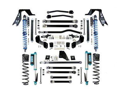 EVO Manufacturing 6.50-Inch Fusion Suspension Lift Kit with King Compression Adjuster Coil-Overs (20-24 3.6L Jeep Gladiator JT)