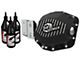 AFE Pro Series Rear Differential Cover with 75w-90 Gear Oil; Black; Dana M220 (20-24 Jeep Gladiator JT, Excluding Launch Edition, Mojave, Rubicon)