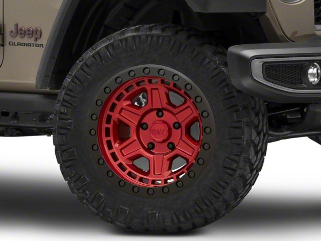 Black Rhino Reno Candy Red Wheel; 17x9 (20-24 Jeep Gladiator JT)