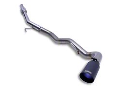 Carven Exhaust Over-Axle Dump Single Exhaust System with Black Tip; Side Exit (20-23 3.6L Jeep Gladiator JT)