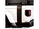 Topographic Map Bedside Stripe Graphic; Black with Gloss Black Outline (20-24 Jeep Gladiator JT)