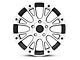 Rovos Wheels Karoo Clodd Black Machined Wheel; 17x9 (20-24 Jeep Gladiator JT)