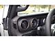 Mopar Driver Side Dashboard Panel Trim; Black Leather with Caramel Stitching (20-24 Jeep Gladiator JT)